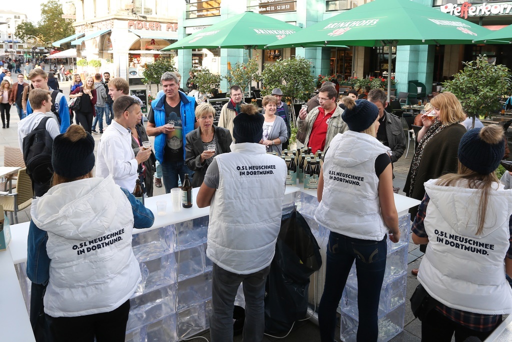 WinterBier Ausschank Produktpräsentation Kronenbier